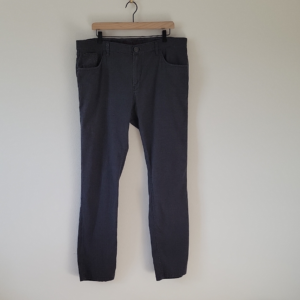 Robert Graham Borman Tailored Kipling Gray Pants Size 38‎ x 32